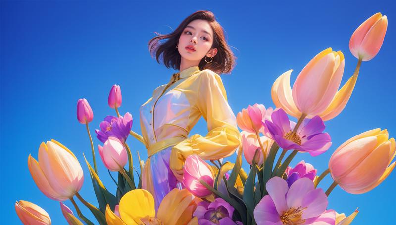 06758-2626569213-1girl,the beauty is standing on the flower,and the character details are exquisite,trendy fashion clothes,trendy portraits,color.png